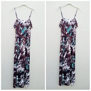 Arden B Long Spaghetti Strap Dress in Medium